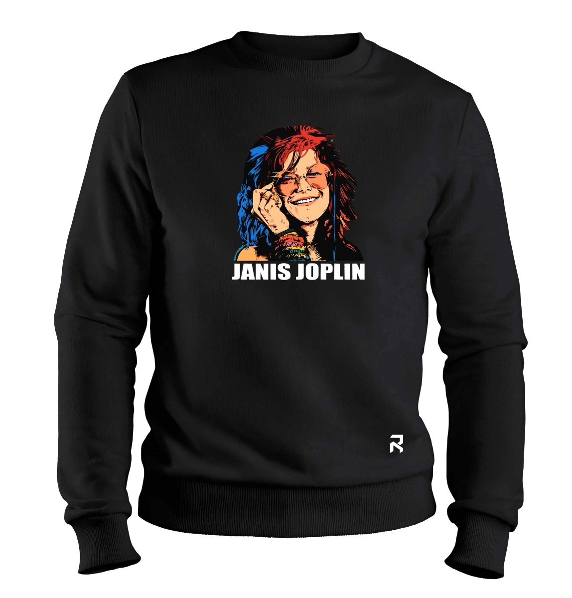 Moletom Janis Joplin Unissex - Clube Rock - P-MASC-002-PT - P - Preto -