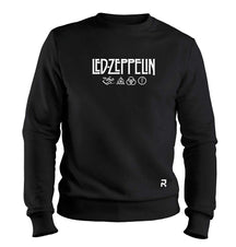 Moletom Led Zeppelin Unissex - Clube Rock - P-MASC-002-PT - P - Preto -