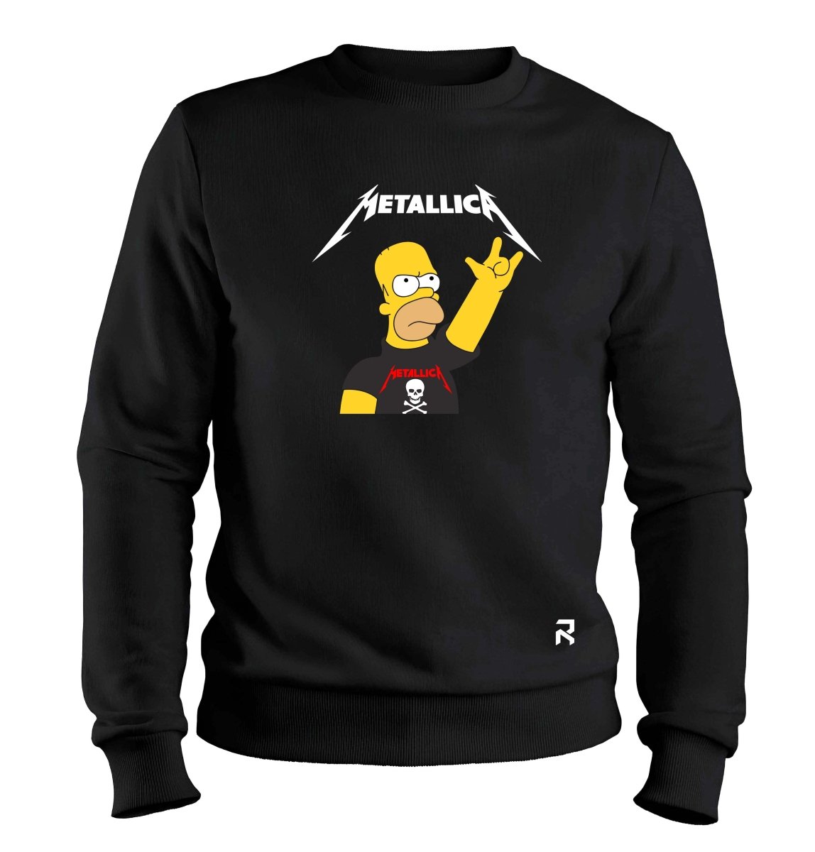 Moletom Metallica Homer Unissex - Clube Rock - P-MASC-002-PT - P - Preto -