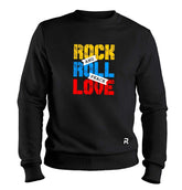 Moletom Rock and Roll Peace Unissex - Clube Rock - P-MASC-002-PT - P - Preto -