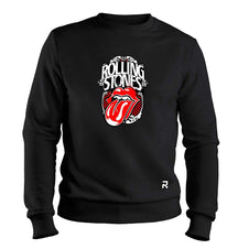 Moletom Rolling Stones 50 Anos Unissex - Clube Rock - P-MASC-002-PT - P - Preto -