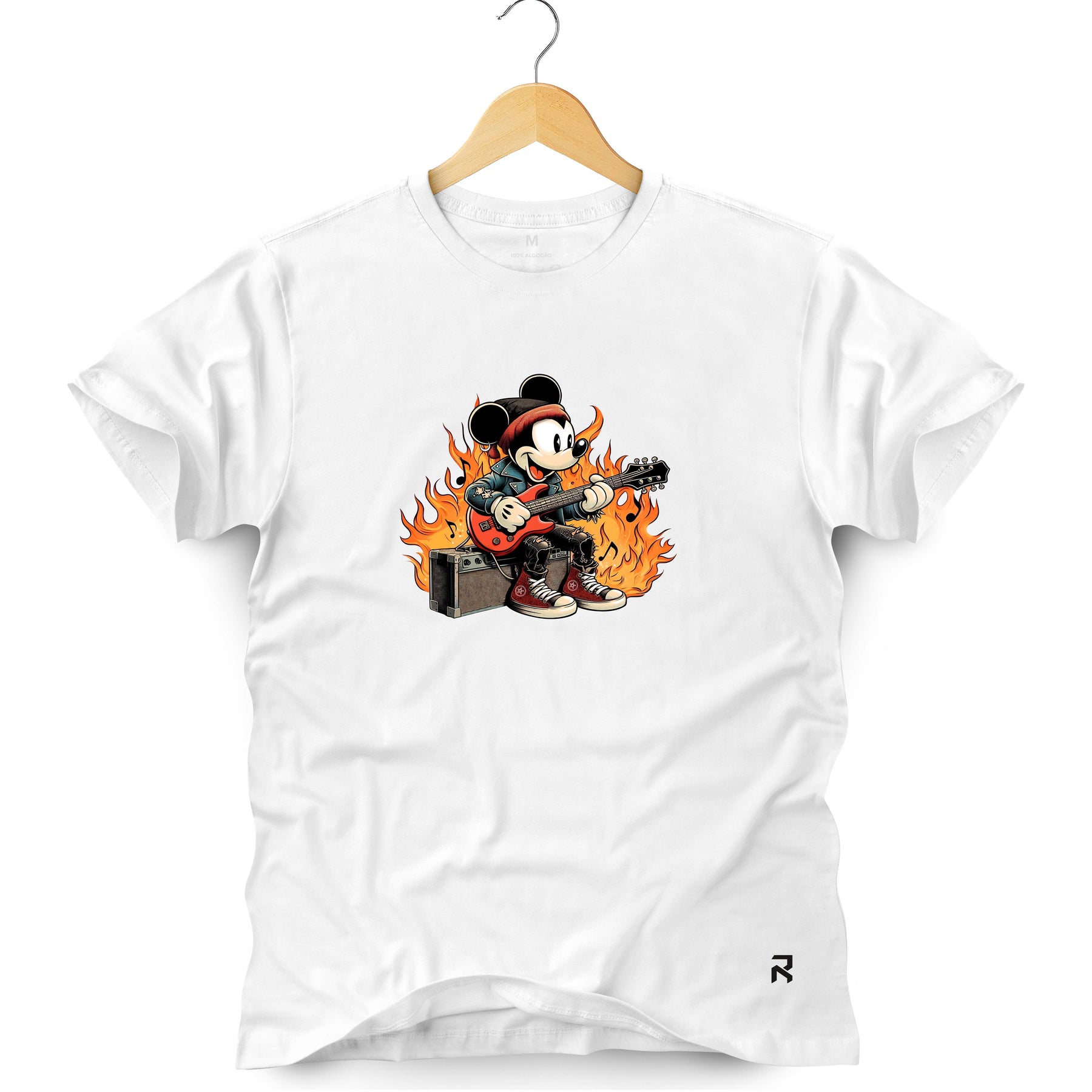 Camiseta Masculina Mouse Guitarra