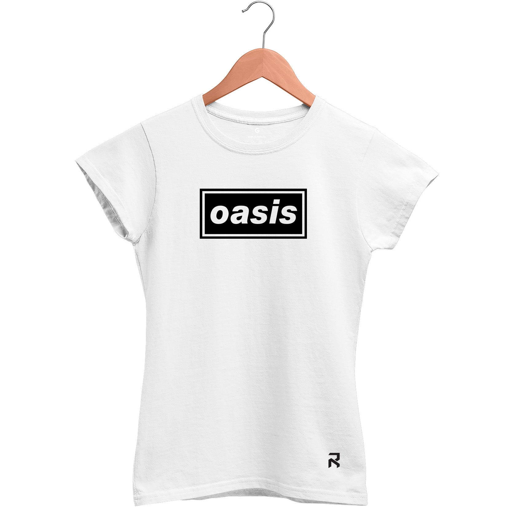 Camiseta Baby Look Feminina Oasis Logo