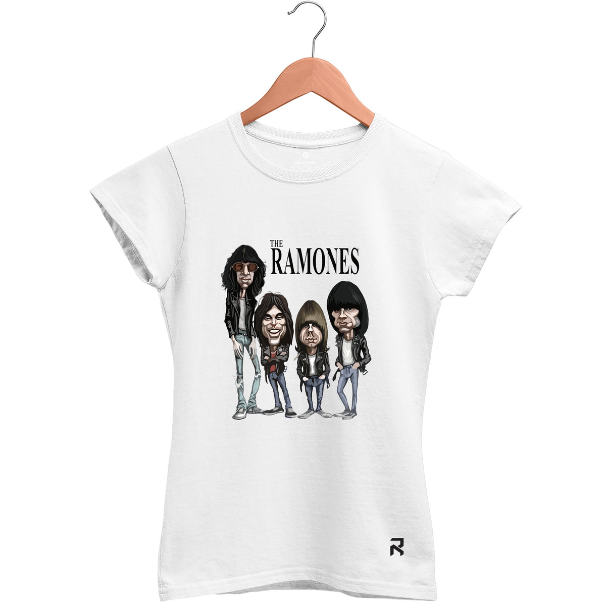 Camiseta Baby Look Feminina Ramones Banda