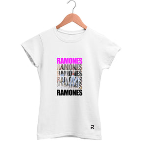 Camiseta Baby Look Feminina Rocket Ramones