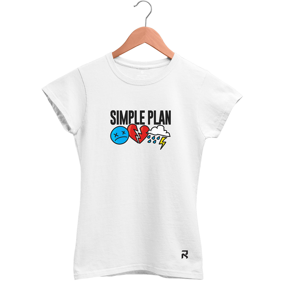 Camiseta Baby Look Feminina Simple Plan