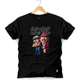 Camiseta Masculina ACDC Anime - Clube Rock - P - Preta -