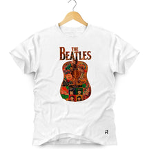 Camiseta Masculina The Beatles Violão - Clube Rock - P - Branca -