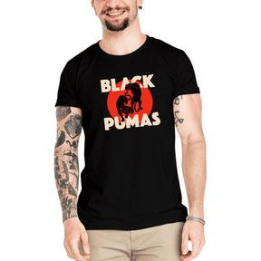 Camiseta Masculina Black Pumas - Clube Rock - P-MASC-009-BC - P - Branca -