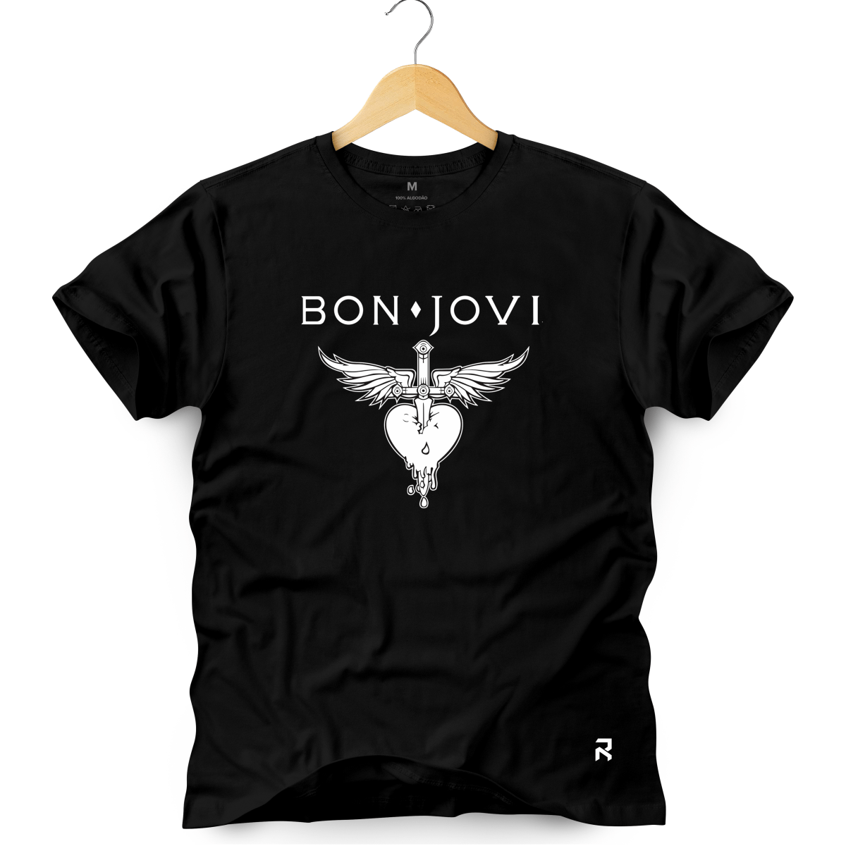 Camiseta Masculina Bon Jovi - Clube Rock - P-MASC-012-PT - P - Preta -