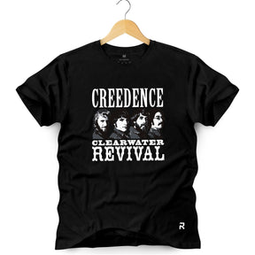 Camiseta Masculina Creedence - Clube Rock - P - Preta -