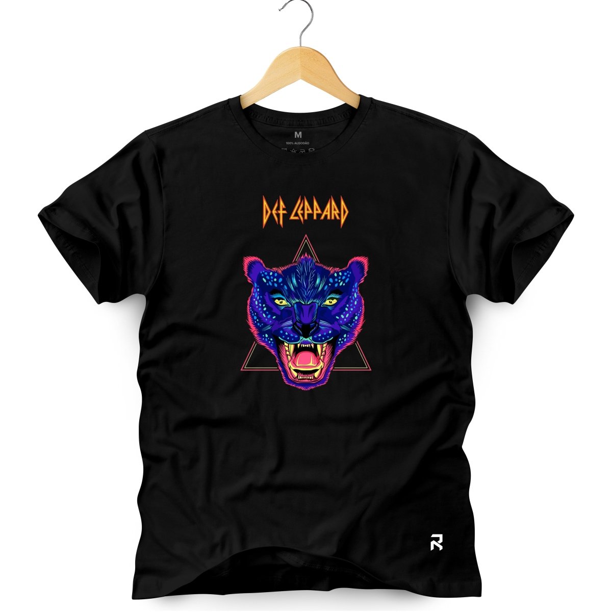 Camiseta Masculina Def Leppard - Clube Rock - P-MASC-023-PT - P - Preta -