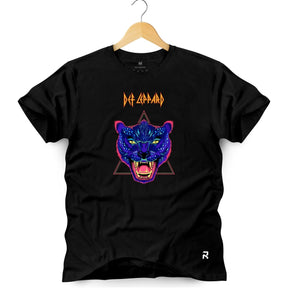 Camiseta Masculina Def Leppard - Clube Rock - P-MASC-023-PT - P - Preta -