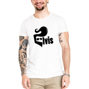 Camiseta Masculina Elvis Rei - Clube Rock - P - Branca -