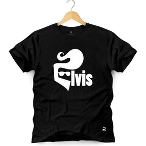 Camiseta Masculina Elvis Rei - Clube Rock - P - Preta -