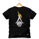 Camiseta Masculina Freddie Mercury Must - Clube Rock - P - Preta -