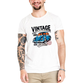 Camiseta Masculina Fusca Race - Clube Rock - P-MASC-027-BC - P - Branca -