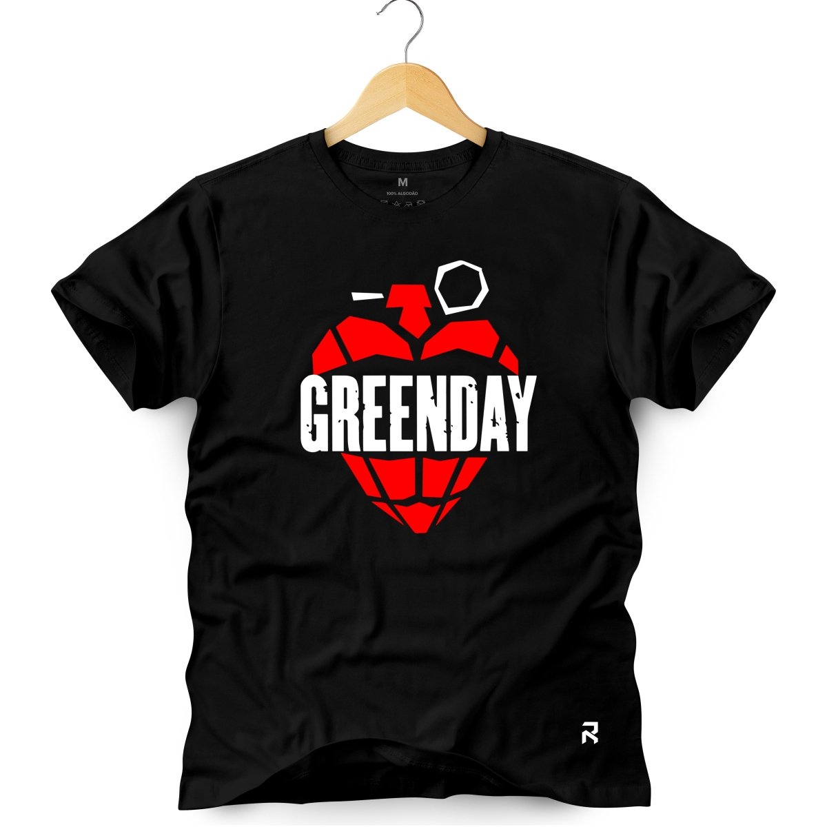 Camiseta Masculina Green Day - Clube Rock - P - Preta -