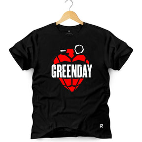 Camiseta Masculina Green Day - Clube Rock - P - Preta -