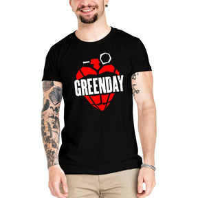 Camiseta Masculina Green Day - Clube Rock - P - Branca -