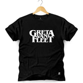 Camiseta Masculina Greta Van Fleet - Clube Rock - P - Preta -