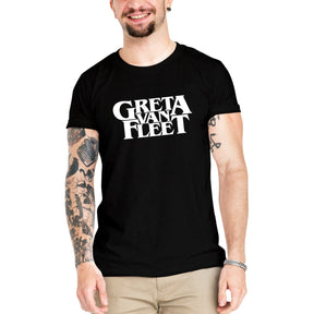 Camiseta Masculina Greta Van Fleet - Clube Rock - P - Branca -