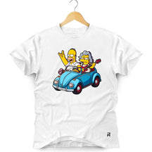 Camiseta Masculina Homer Rockeiro - Clube Rock - P-MASC-037-BC - P - Branca -