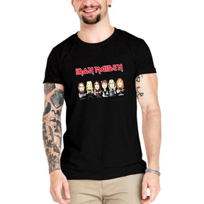 Camiseta Masculina Iron Maiden Banda - Clube Rock - P - Preta -