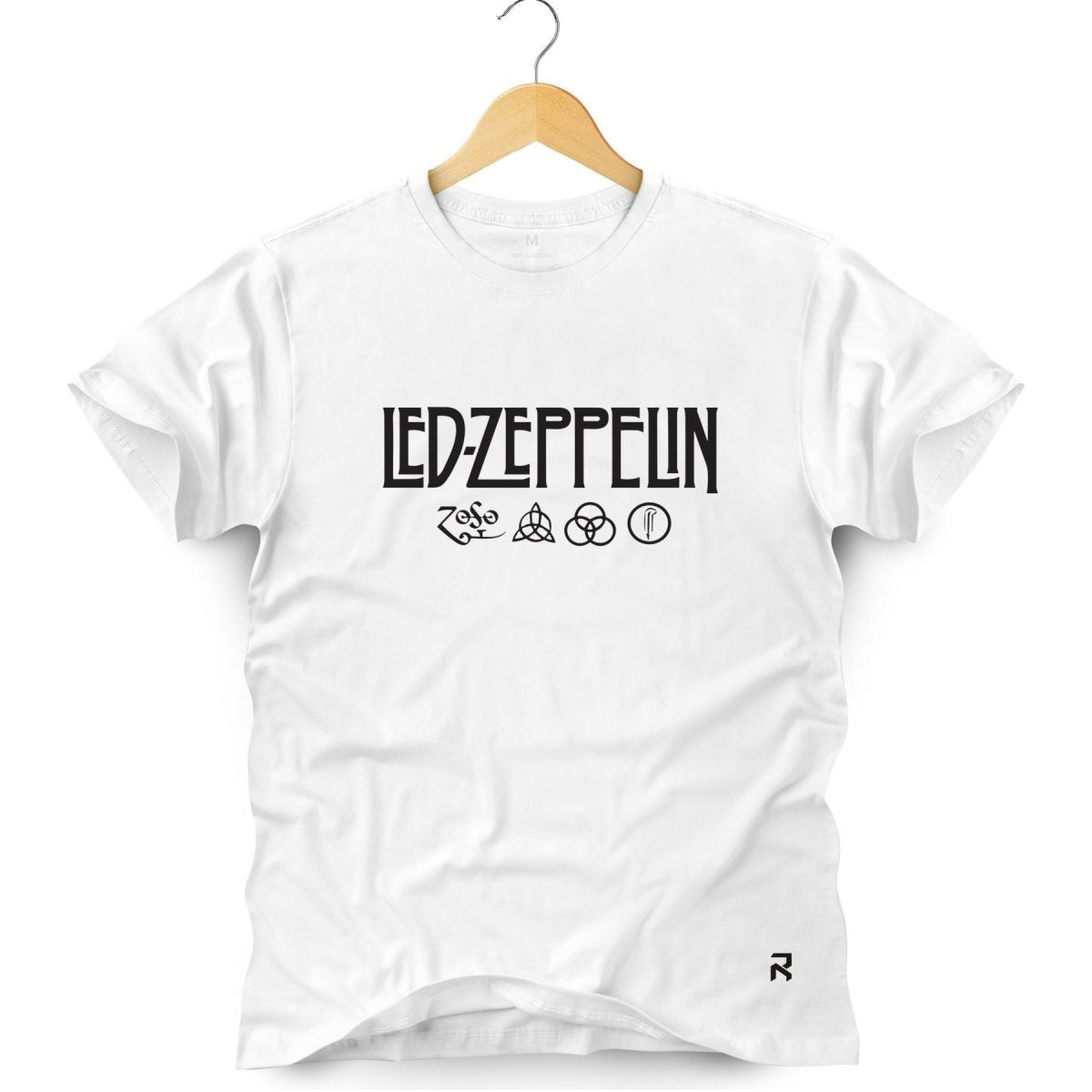 Camiseta Masculina Led Zeppelin - Clube Rock - P-MASC-045-BC - P - Branca -