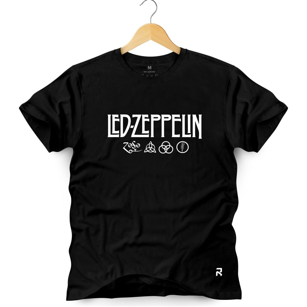 Camiseta Masculina Led Zeppelin - Clube Rock - P-MASC-044-PT - P - Preta -