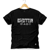 Camiseta Masculina Led Zeppelin - Clube Rock - P-MASC-044-PT - P - Preta -