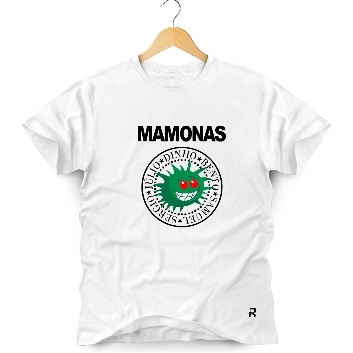 Camiseta Masculina Mamonas Assassinas Nomes - Clube Rock - P-MASC-052-BC - P - Branca -