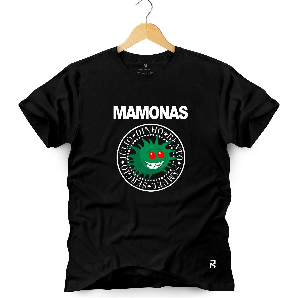 Camiseta Masculina Mamonas Assassinas Nomes - Clube Rock - P-MASC-051-PT - P - Preta -