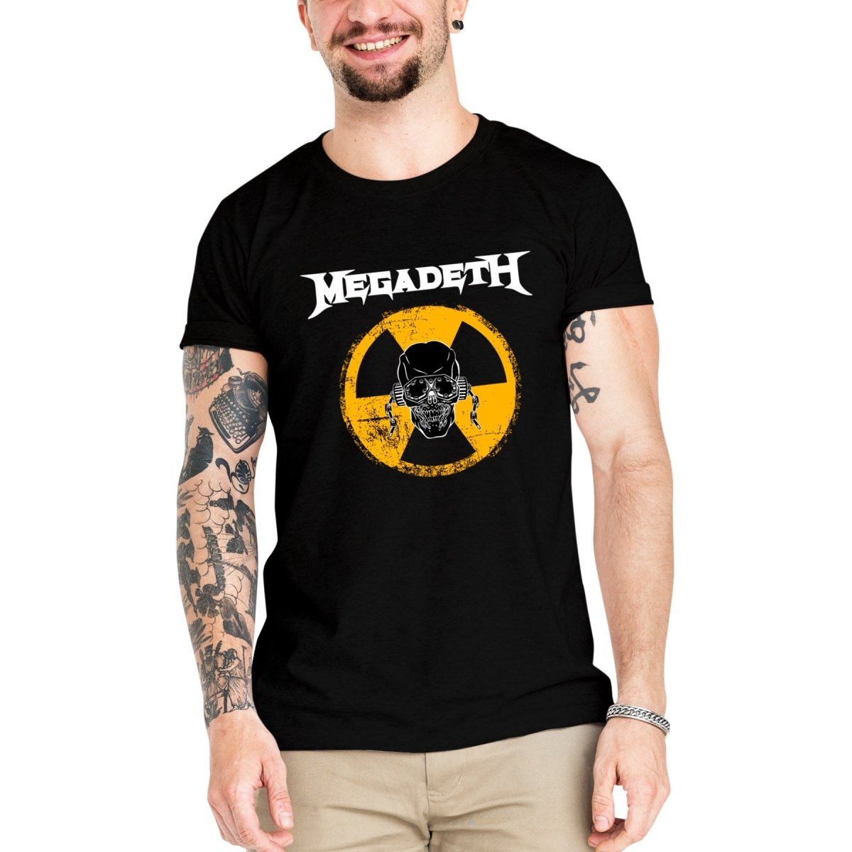 Camiseta Masculina Megadeth - Clube Rock - P - Preta -