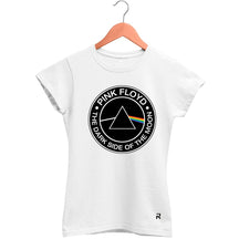 Camiseta Baby Look Feminina Pink Floyd - Clube Rock - P - Branca -