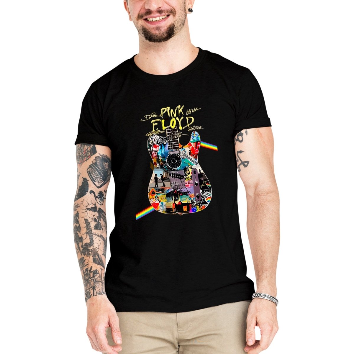 Camiseta Masculina Pink Floyd Especial - Clube Rock - P - Preta -