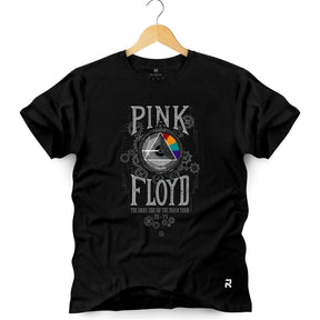 Camiseta Masculina Pink Floyd Tour - Clube Rock - P - Preta -