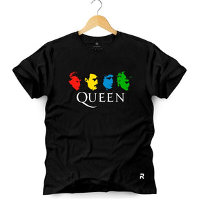 Camiseta Masculina Queen - Clube Rock - P - Preta -