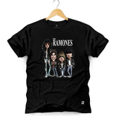 Camiseta Masculina Ramones Banda - Clube Rock - P - Preta -