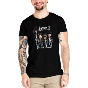 Camiseta Masculina Ramones Banda - Clube Rock - P - Branca -