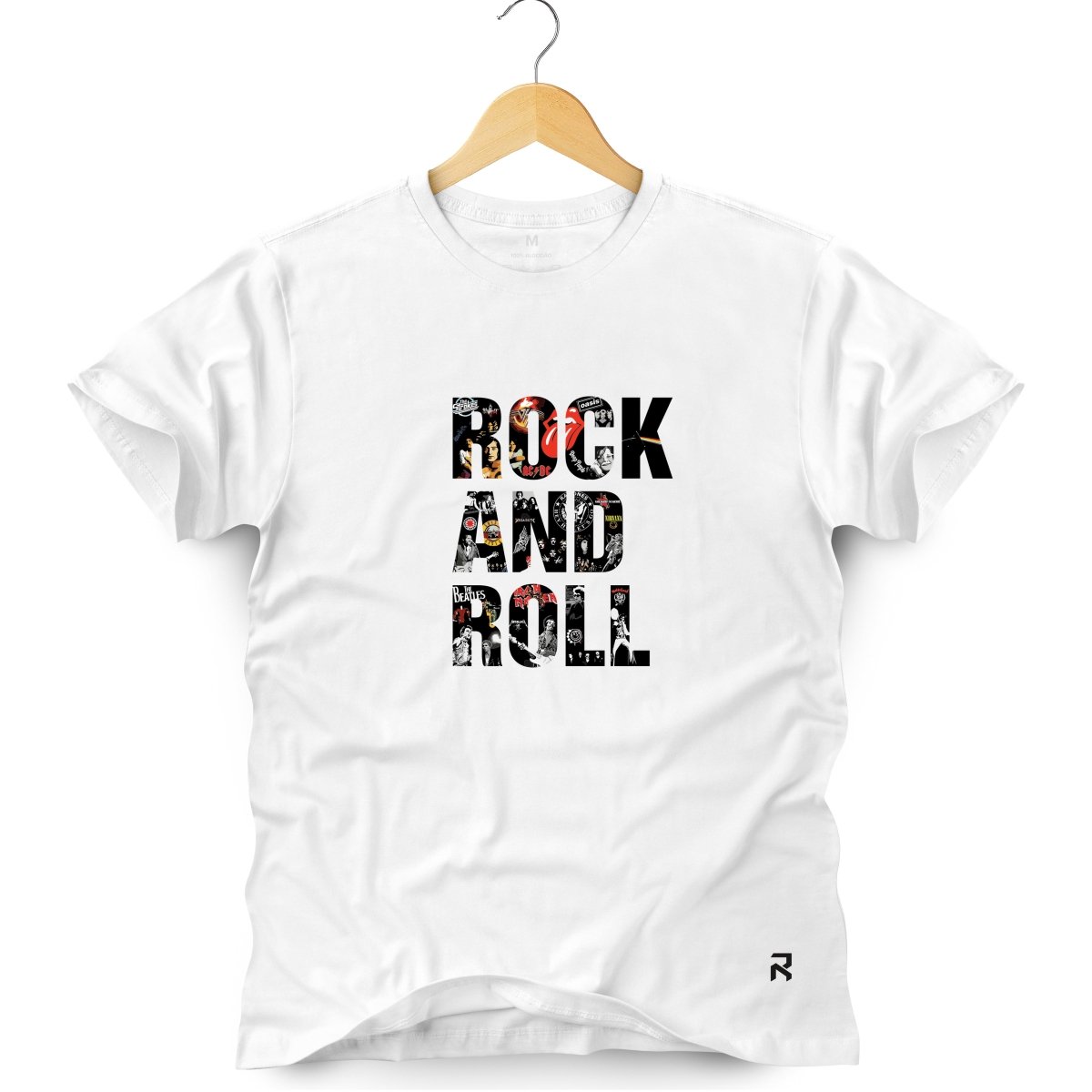 Camiseta Masculina Rock And Roll Bandas - Clube Rock - P-MASC-072-BC - P - Branca -