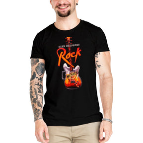 Camiseta Masculina Rock Beer - Clube Rock - P-MASC-073-PT - P - Preta -