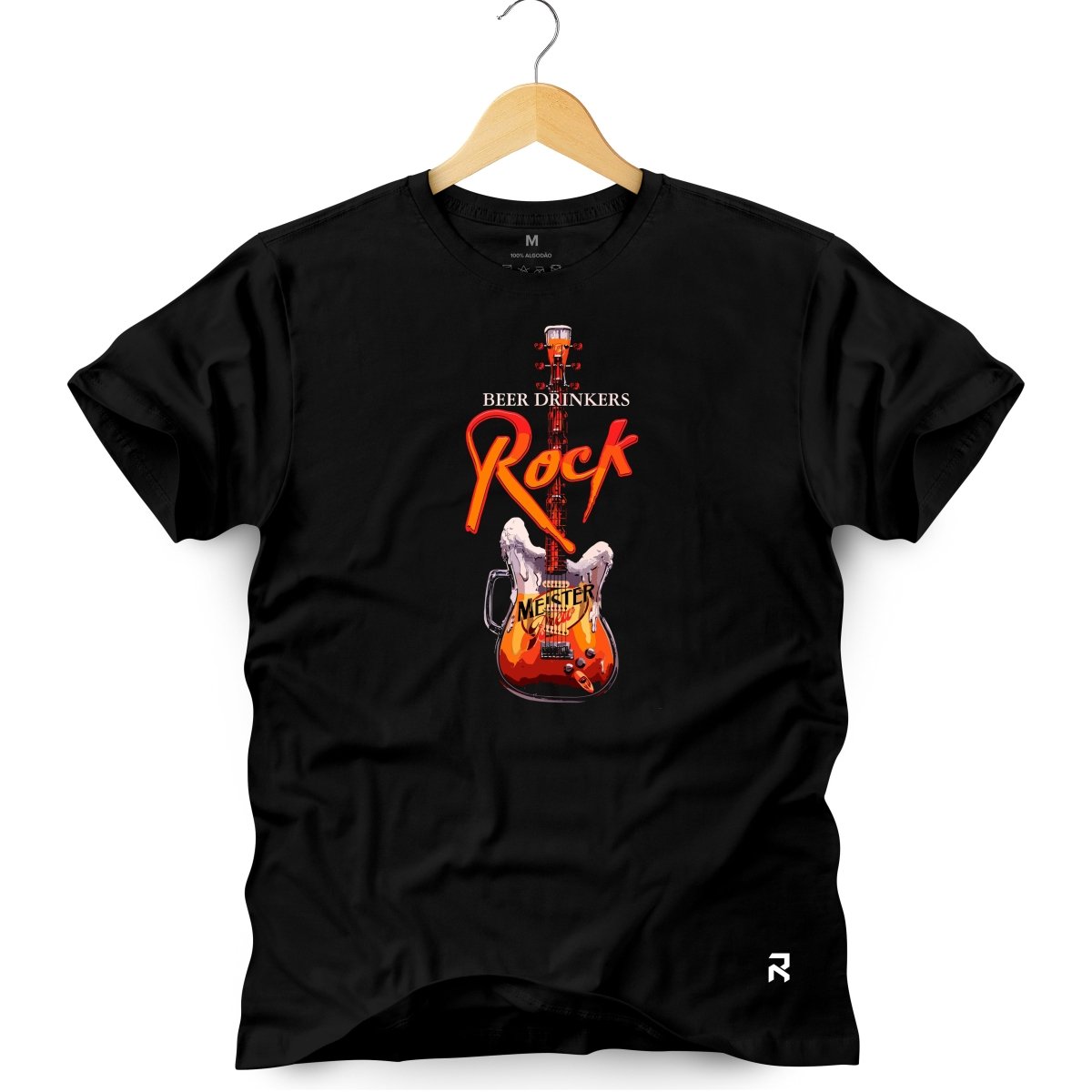 Camiseta Masculina Rock Beer - Clube Rock - P-MASC-073-PT - P - Preta -