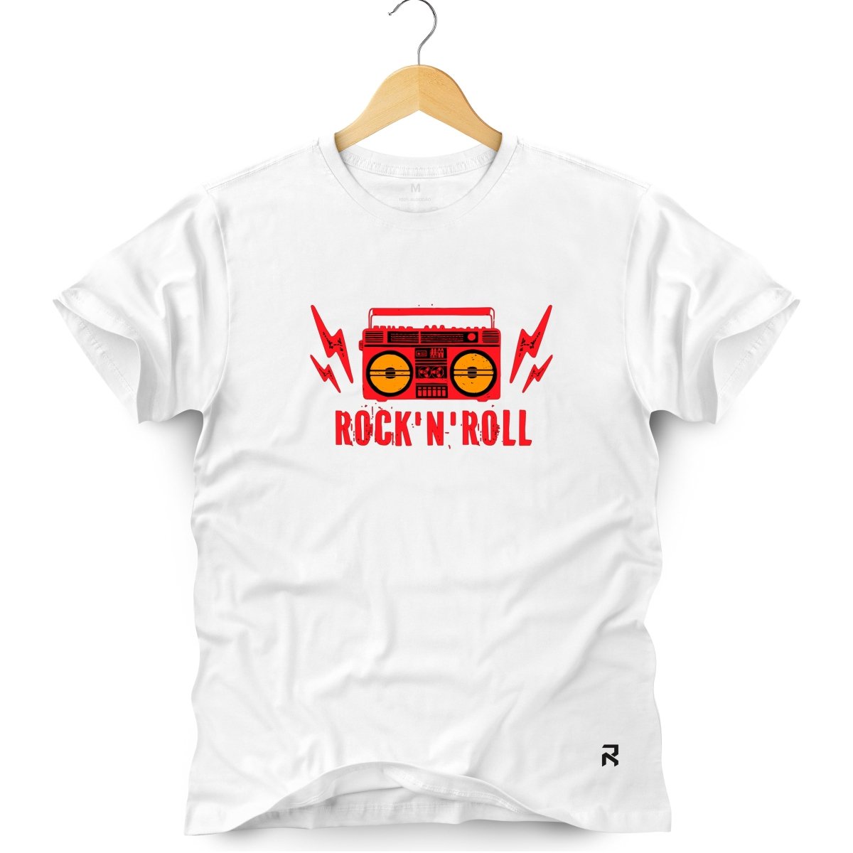 Camiseta Masculina Rock N Roll - Clube Rock - P-MASC-074-BC - P - Branca -