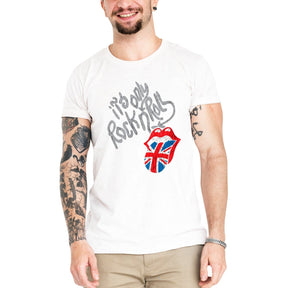 Camiseta Masculina Rolling Stones Only - Clube Rock - P - Branca -