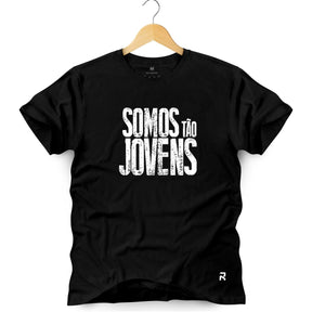 Camiseta Masculina Somos Tão Jovens - Clube Rock - P-MASC-082-PT - P - Preta -