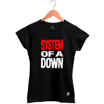 Camiseta Baby Look Feminina System Of a Down - Clube Rock - P - Preta -