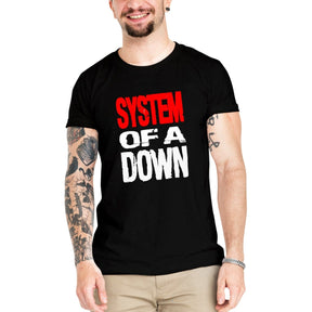 Camiseta Masculina System Of a Down - Clube Rock - P - Branca -