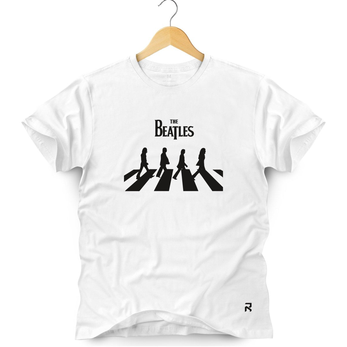 Camiseta Masculina The Beatles Abbey Road - Clube Rock - P-MASC-085-BC - P - Branca -