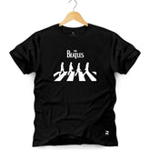 Camiseta Masculina The Beatles Abbey Road - Clube Rock - P-MASC-084-PT - P - Preta -